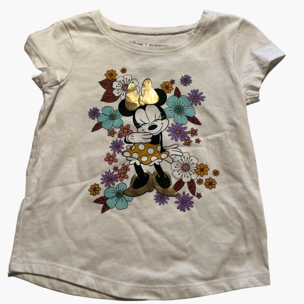 Disney Jumping Beans Toddler Girls Size 3 Minnie Mouse Softest Tee Twins Multipl